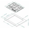 Газовая варочная панель Kuppersberg FG 603 B Bronze