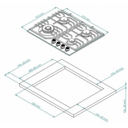 Газовая варочная панель Kuppersberg FG 603 B Bronze