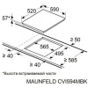 Индукционная варочная панель MAUNFELD CVI594MBK2