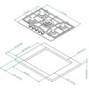 Газовая варочная панель Kuppersberg FS 710 C Bronze