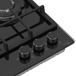 Газовая варочная панель MEFERI MGH453BK GLASS POWER