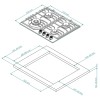 Газовая варочная панель Kuppersberg FG 603 C Bronze