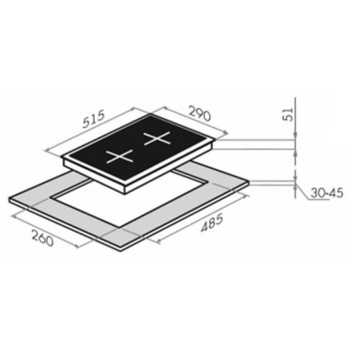 Газовая варочная панель MAUFELD EGHS 32 63CS G