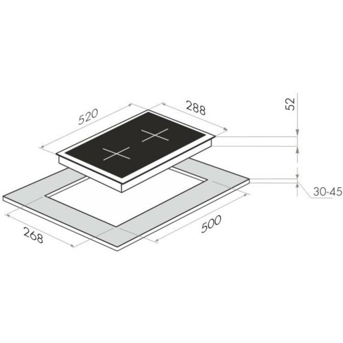 Электрическая варочная панель Maunfeld CVCE 292MBK