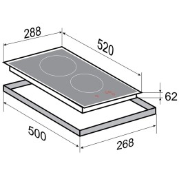 Электрическая варочная панель Zigmund Shtain CN 38 3 B