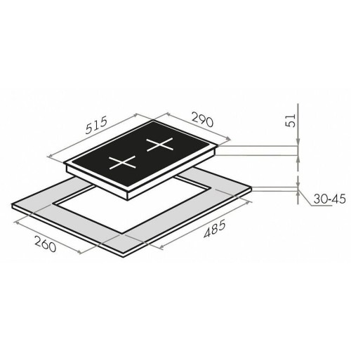 Газовая варочная панель Maunfeld EGHG 32 73CB2 G