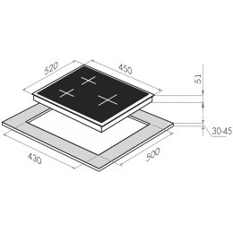Газовая варочная панель MAUNFELD EGHG.43.73CB2/G
