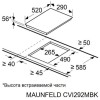 Индукционная варочная панель MAUNFELD CVI292MBK2