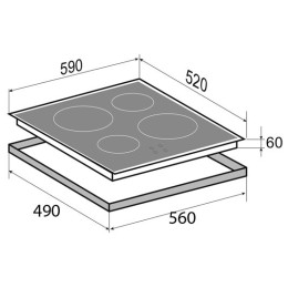 Индукционная варочная панель Zigmund Shtain CI 33 6 W