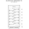 Винный шкаф Dunavox DX 70 258SS