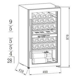 Винный шкаф MAUNFELD MFWC-85D28