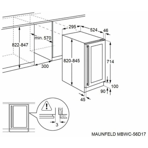 Винный шкаф MAUNFELD MBWC-56D17