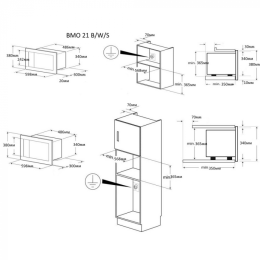 Встраиваемая микроволновая печь Zigmund & Shtain BMO 21 W