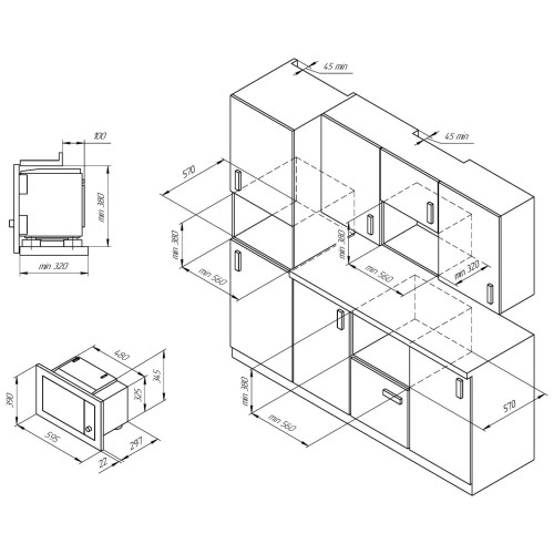 Встраиваемая микроволновая печь Kuppersberg HMW 655 B