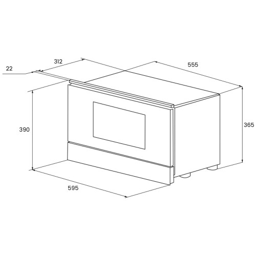 Встраиваемая микроволновая печь Kuppersberg RMW 393 B