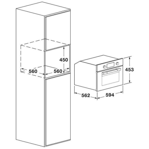 Встраиваемая микроволновая печь Fulgor Milano FUGMO 4505 MT MBK