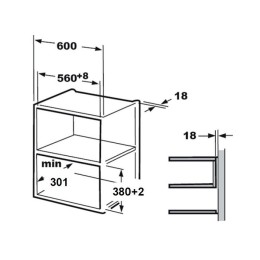 Встраиваемая микроволновая печь Evelux MW 201 B