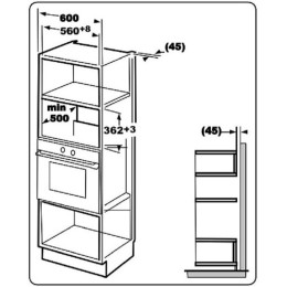 Встраиваемая микроволновая печь EVELUX MW 20 W