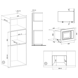 Встраиваемая микроволновая печь KRONA LAUNE 60 WH K