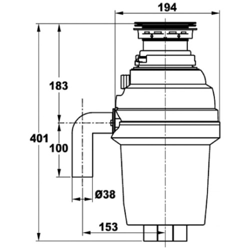 Измельчитель пищевых отходов ZorG ZR-56 D