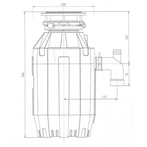 Измельчитель пищевых отходов Bone Crusher 810