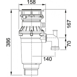 Измельчитель пищевых отходов Franke Turbo Elite TE-75S 134.0607.344