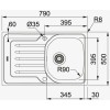 Кухонная мойка Franke OLL 611-79 нержавеющая сталь (101.0611.832)