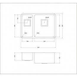 Кухонная мойка Oulin OL-0369R