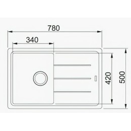 Кухонная мойка Franke BFG 611-78 белый 114.0275.955