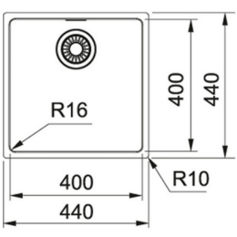 Кухонная мойка Franke MRX 110-40 нержавеющая сталь