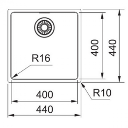 Кухонная мойка Franke MRX 210-40 нержавеющая сталь