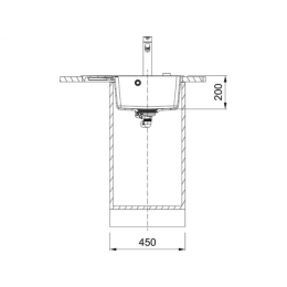 Кухонная мойка Franke CNG 611/211-62 TL оникс чаша слева 114.0639.717