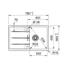 Кухонная мойка Franke CNG 611/211-78 оникс 114.0639.689