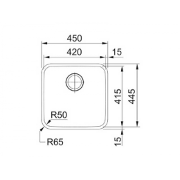 Кухонная мойка Franke BCX 110-42 122.0689.805 нержавеющая сталь полированная