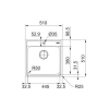 Кухонная мойка Franke BCX 610-51 TL 101.0689.942 нержавеющая сталь полированная