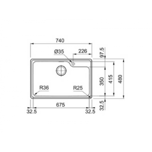 Кухонная мойка Franke BCX 610-74 TL 101.0689.946 нержавеющая сталь полированная
