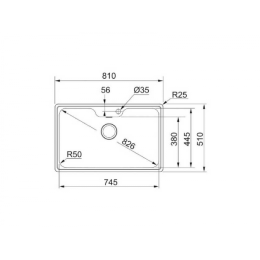 Кухонная мойка Franke BCX 610-81 TL 101.0689.879 нержавеющая сталь полированная
