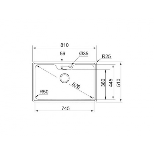 Кухонная мойка Franke BCX 610-81 TL 101.0689.879 нержавеющая сталь полированная