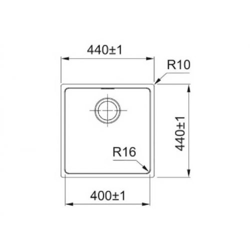 Кухонная мойка Franke FEX 110-40 122.0689.807 нержавеющая сталь полированная