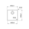 Кухонная мойка Franke FEX 110-40 122.0689.807 нержавеющая сталь полированная