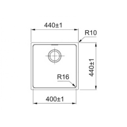 Кухонная мойка Franke FEX 110-40 122.0689.807 нержавеющая сталь полированная