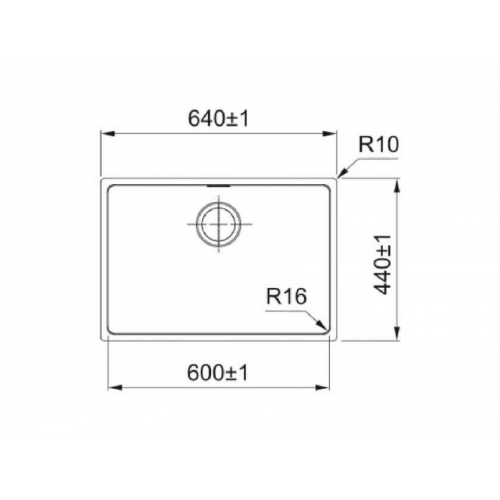 Кухонная мойка Franke FEX 110-60 122.0689.809 нержавеющая сталь полированная
