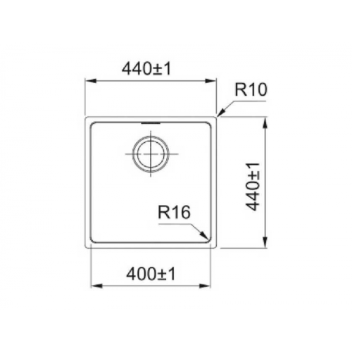 Кухонная мойка FRANKE- FEX 210-40 127.0688.781 нержавеющая сталь полированная
