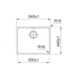 Кухонная мойка Franke FEX 210-50 127.0688.782 нержавеющая сталь полированная