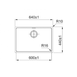 Кухонная мойка FRANKE- FEX 210-60 127.0688.783 нержавеющая сталь полированная