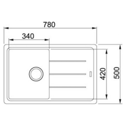 Кухонная мойка Franke BFG 611-78 оникс 114.0275.938