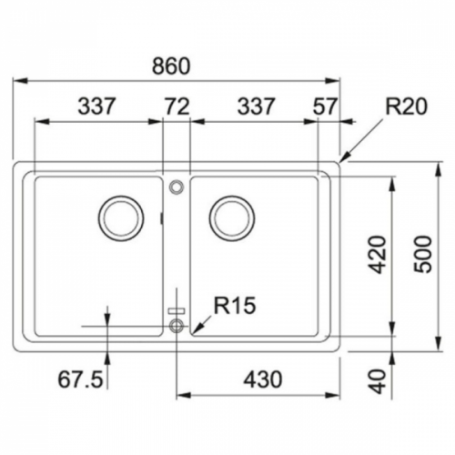 Кухонная мойка Franke BFG 620-86 белый 114.0276.152