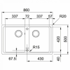 Кухонная мойка Franke BFG 620-86 миндаль 114.0490.337