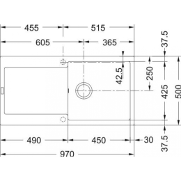 Кухонная мойка Franke MRG 611-L сахара 114.0066.675
