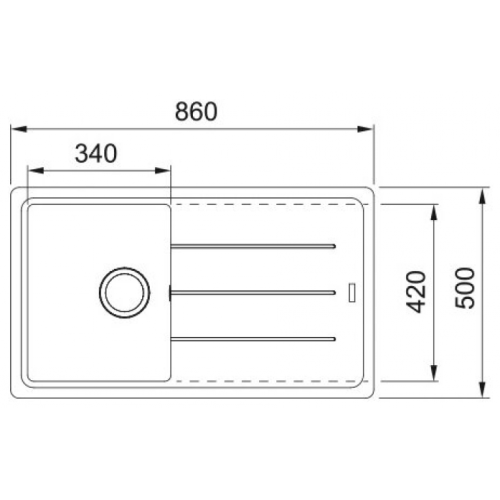 Кухонная мойка Franke BFG 611-86 оникс 114.0370.202